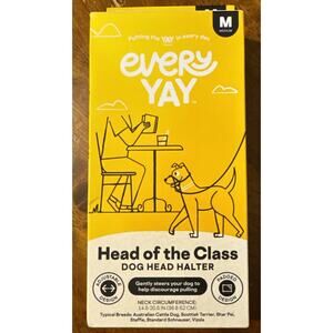 Every Yay Head Of The Class Medium‎ Dog Head Halter Leash Harness Gentle Steer
